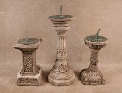 Assorted Sundials and Stands