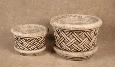 Basketweave Pots